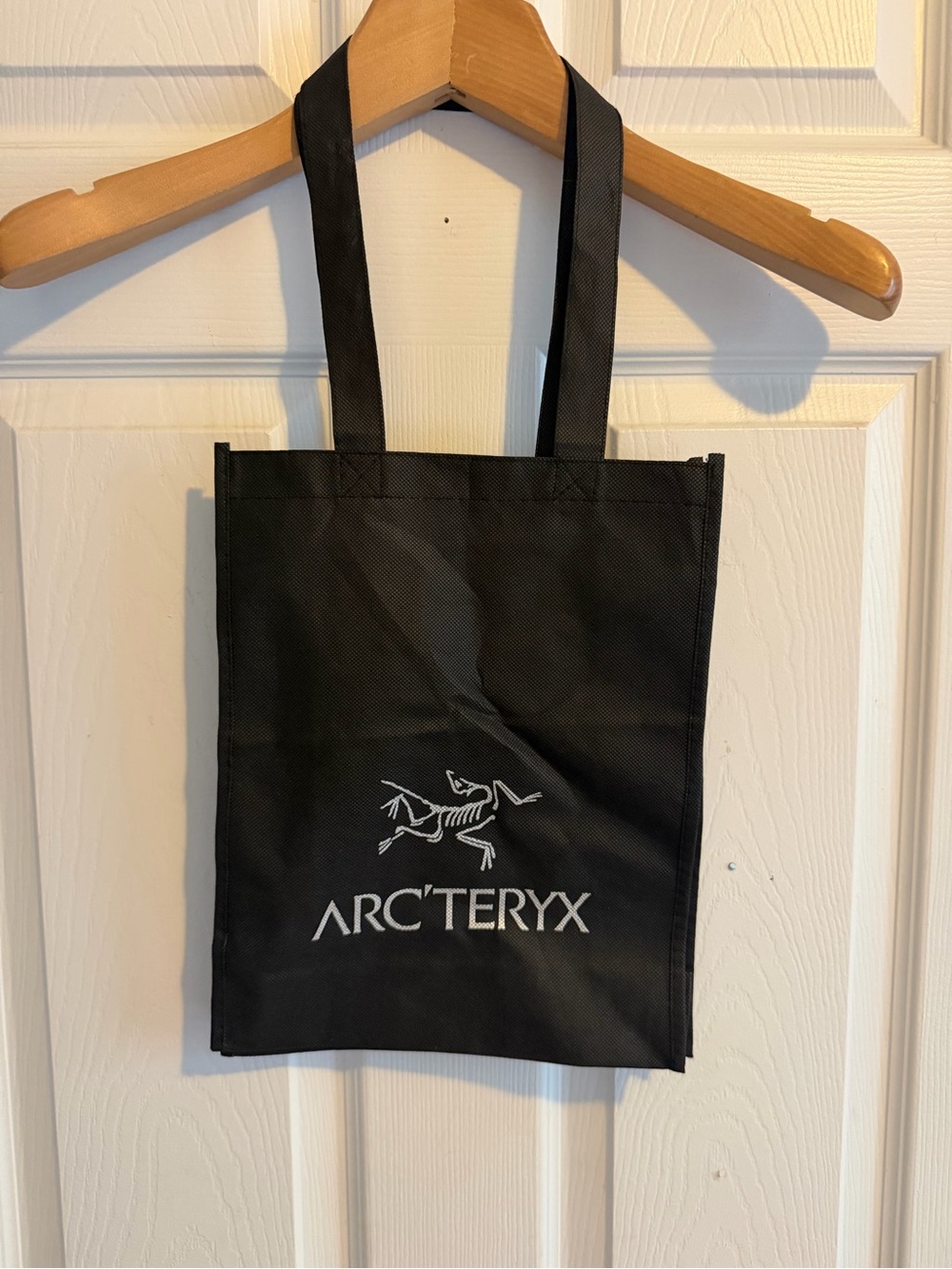 Arc’teryx Black Non-Woven Retail Shopping Tote Bag
